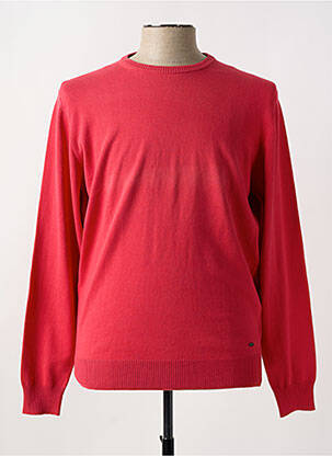 Pull rouge DELAHAYE pour homme