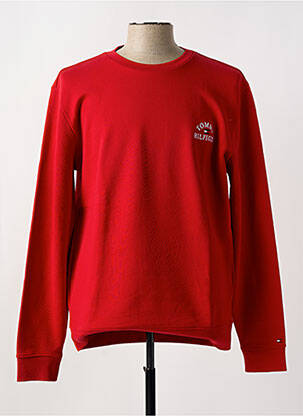 Sweat-shirt rouge TOMMY HILFIGER pour homme