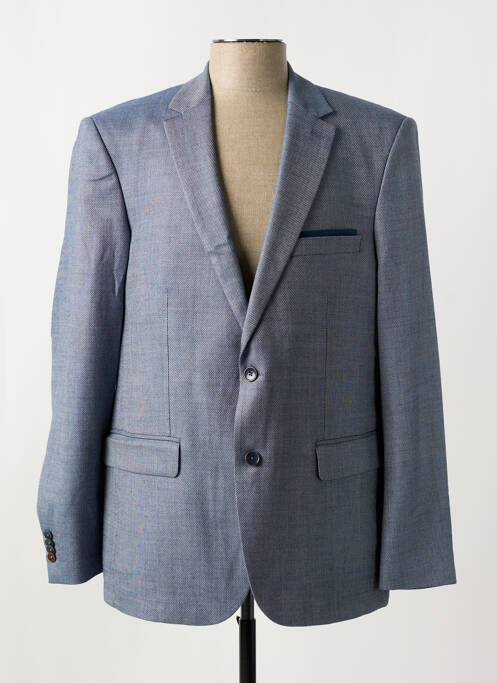 Blazer bleu BRUNO SAINT HILAIRE pour homme
