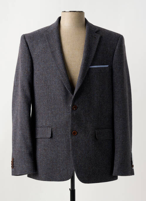 Blazer bleu BRUNO SAINT HILAIRE pour homme