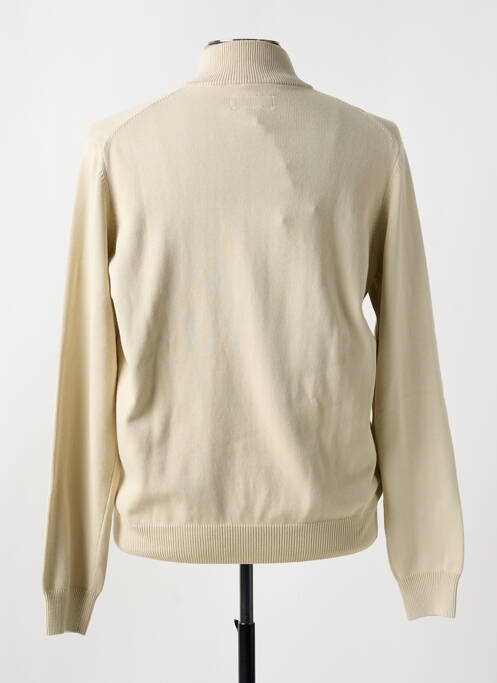 Gilet manches longues beige MCS pour homme