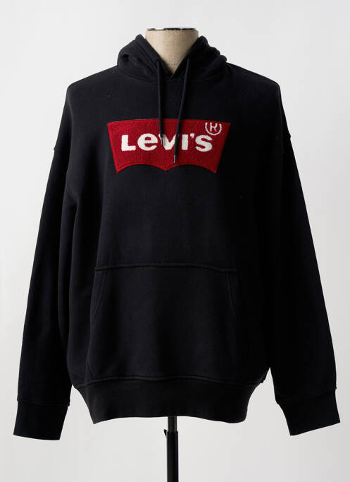 Sweat-shirt à capuche noir LEVIS pour homme