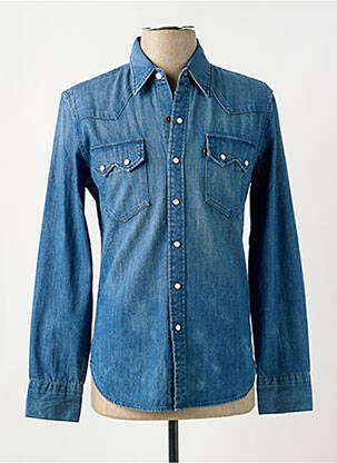 Chemise manches longues poches bleu LEVI'S homme