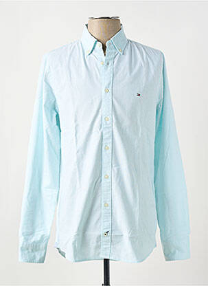 Chemise manches longues imprimé rayures bleu TOMMY HILFIGER homme
