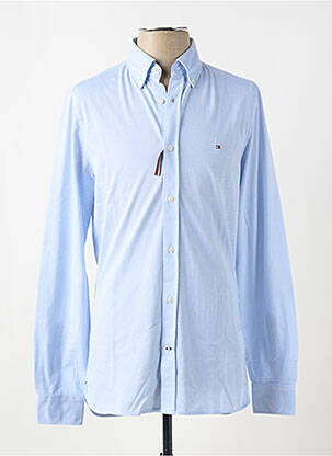 Chemise manches longues coupe cintrée bleu TOMMY HILFIGER homme