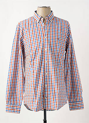 Chemise manches longues coupe cintrée orange TOMMY HILFIGER homme