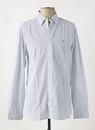 Chemise manches longues imprimé fantaisie bleu TOMMY HILFIGER homme
