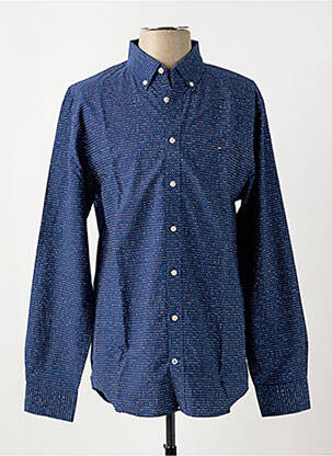 Chemise manches longues imprimé fantaisie bleu TOMMY HILFIGER homme
