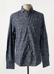 Chemise manches longues coupe cintrée bleu PIERRE CARDIN homme