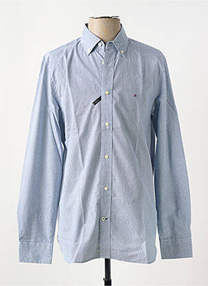 Chemise manches longues imprimé fantaisie bleu TOMMY HILFIGER homme
