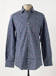 Chemise manches longues coupe cintrée bleu PIERRE CARDIN homme
