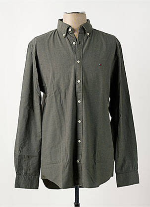 Chemise manches longues coupe cintrée vert TOMMY HILFIGER homme