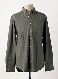 Chemise manches longues coupe cintrée vert TOMMY HILFIGER homme