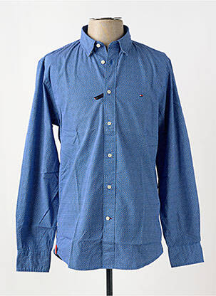 Chemise manches longues imprimé fantaisie bleu TOMMY HILFIGER homme