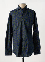 Chemise manches longues coupe cintrée bleu SEIDEN STICKER homme