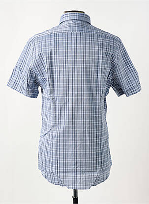 Chemise manches courtes imprimé carreaux gris SEIDEN STICKER homme