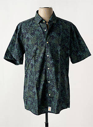 Chemise manches courtes imprimé tie and dye noir PIERRE CARDIN homme