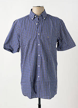 Chemise manches courtes bleu PIERRE CARDIN pour homme