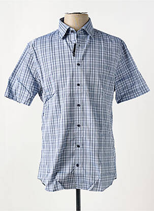 Chemise manches courtes gris SEIDEN STICKER pour homme