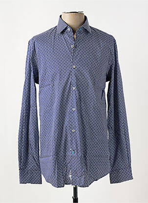 Chemise manches longues bleu PIERRE CARDIN pour homme