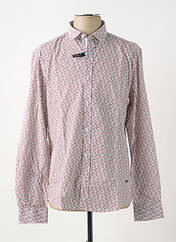 Chemise manches longues rouge DELAHAYE pour homme seconde vue