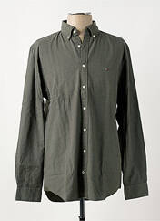 Chemise manches longues vert TOMMY HILFIGER pour homme seconde vue