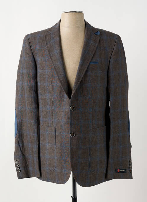 Blazer tissage chiné marron CLUB OF GENTS homme