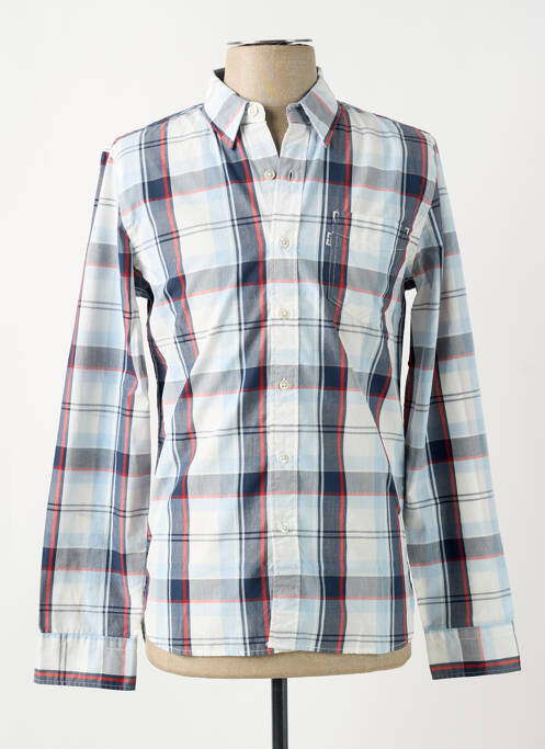 Chemise manches longues imprimé écossais bleu LEVIS homme