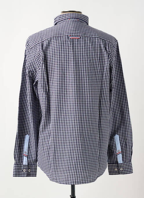 Chemise manches longues imprimé carreaux bleu TOMMY HILFIGER homme