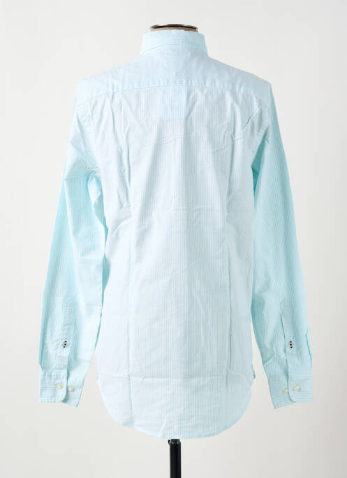 Chemise manches longues imprimé rayures bleu TOMMY HILFIGER homme