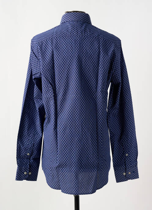 Chemise manches longues coupe cintrée bleu PIERRE CARDIN homme