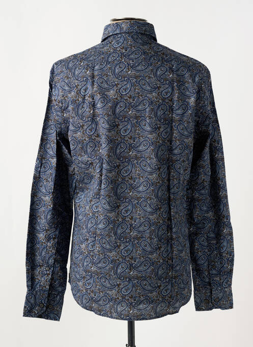 Chemise manches longues coupe cintrée bleu PIERRE CARDIN homme