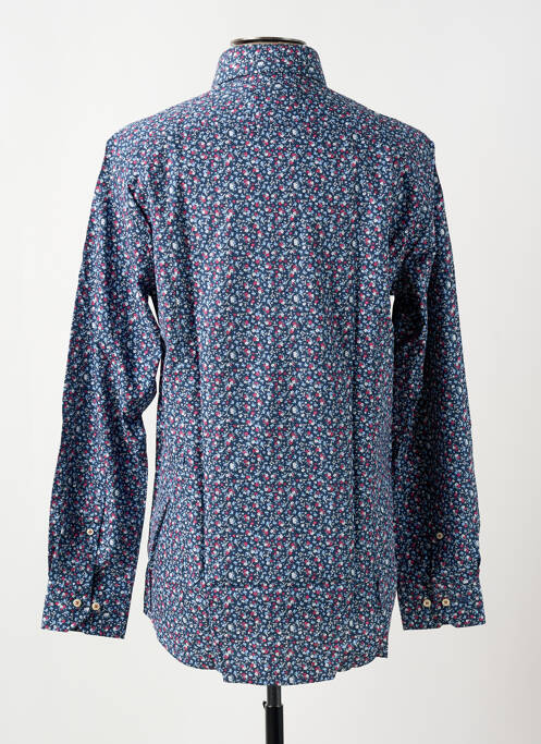 Chemise manches longues coupe cintrée bleu PIERRE CARDIN homme