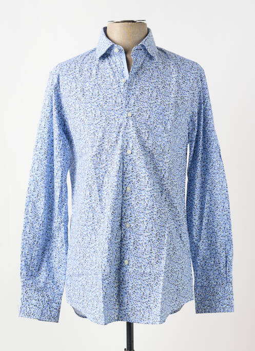 Chemise manches longues coupe cintrée bleu PIERRE CARDIN homme