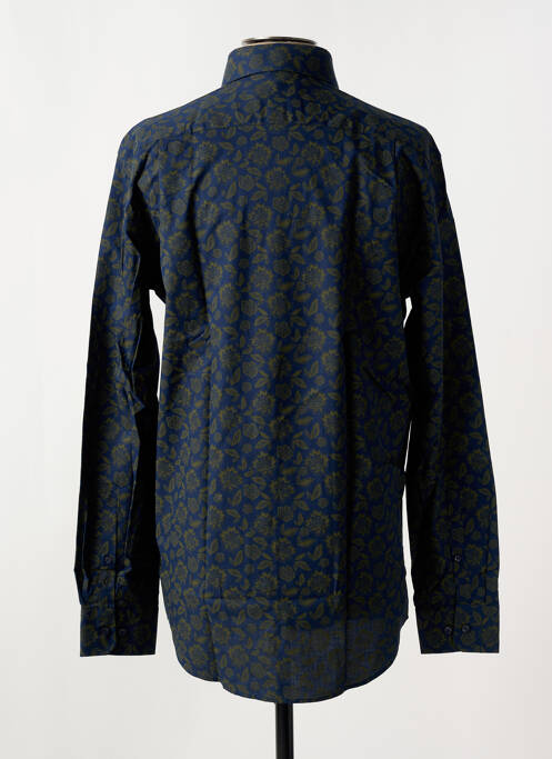 Chemise manches longues coupe cintrée bleu SEIDEN STICKER homme