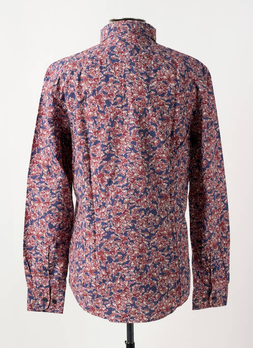 Chemise manches longues coupe cintrée bleu DELAHAYE homme