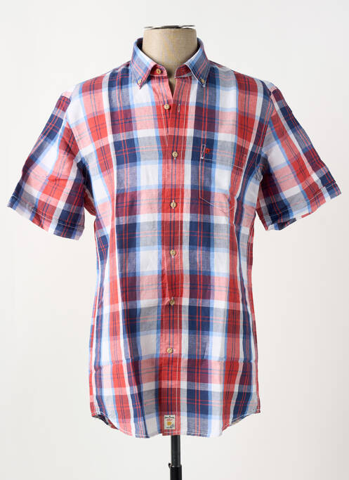 Chemise manches courtes rouge PIERRE CARDIN pour homme