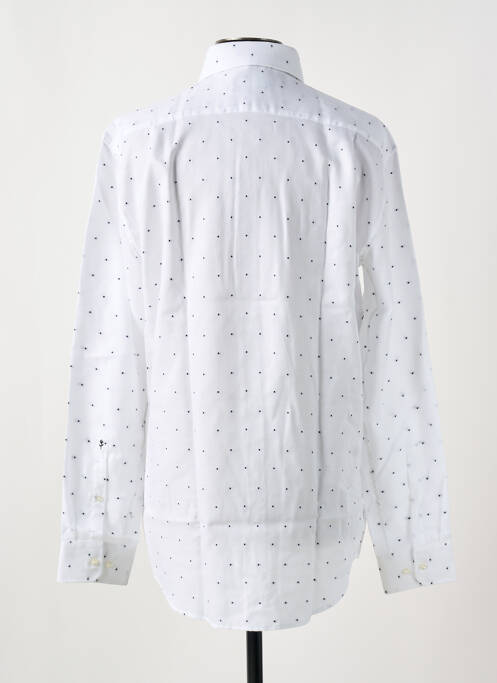 Chemise manches longues blanc SEIDEN STICKER homme