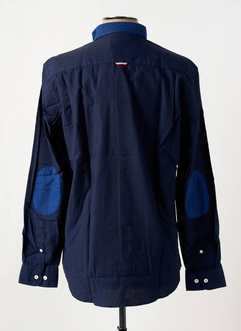 Chemise manches longues bleu DELAHAYE homme