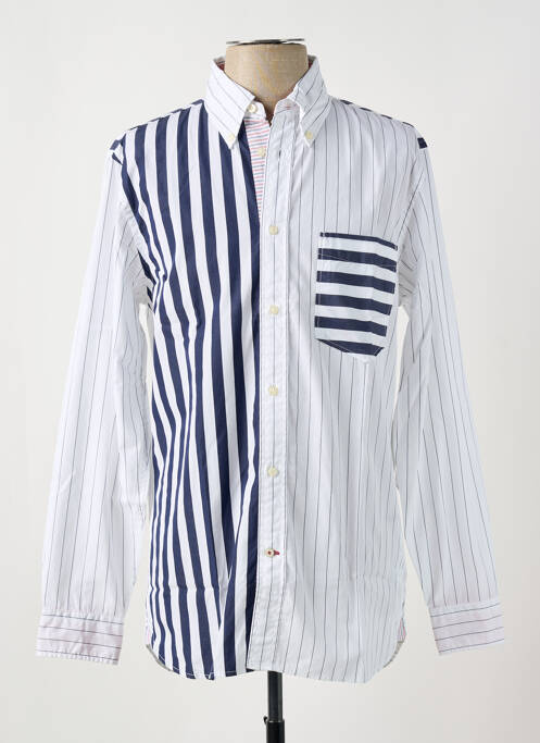 Chemise manches longues bleu TOMMY HILFIGER pour homme