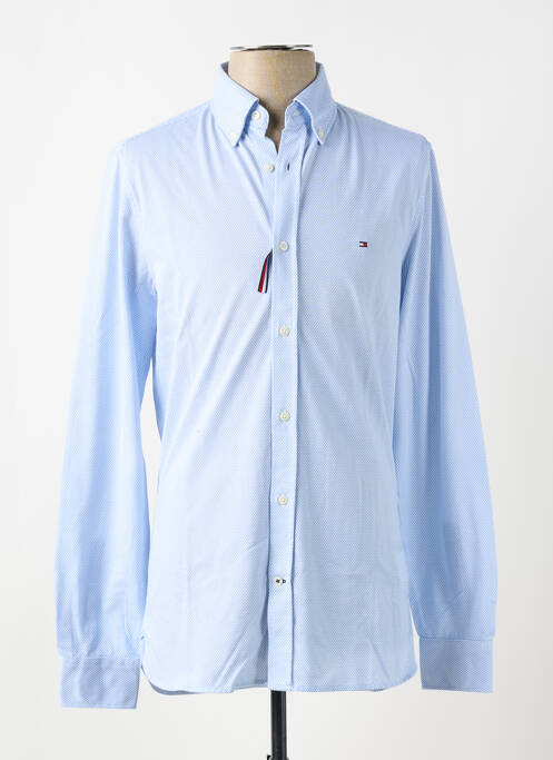 Chemise manches longues bleu TOMMY HILFIGER pour homme