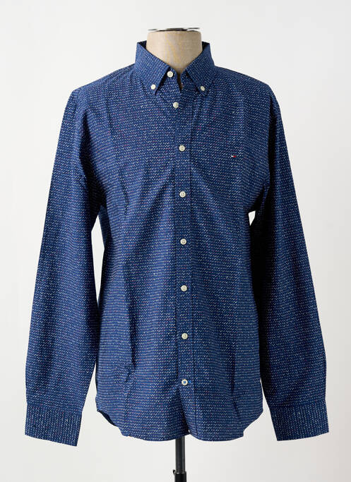 Chemise manches longues bleu TOMMY HILFIGER pour homme