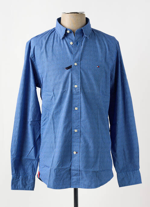 Chemise manches longues bleu TOMMY HILFIGER pour homme