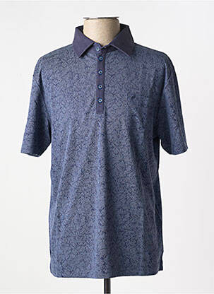 Polo coupe cintrée manches courtes bleu DANIEL HECHTER homme