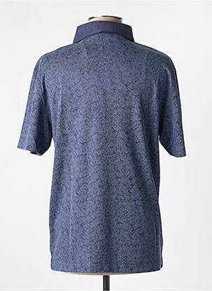 Polo coupe cintrée manches courtes bleu DANIEL HECHTER homme