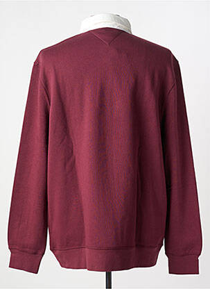 Sweat-shirt manches longues manches longues rouge TOMMY HILFIGER homme