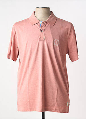 Polo coupe droite manches courtes rose PIERRE CARDIN homme