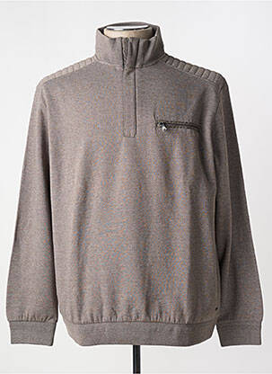 Sweat-shirt manches longues manches longues gris DELAHAYE homme
