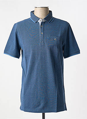 Polo bleu DELAHAYE pour homme
