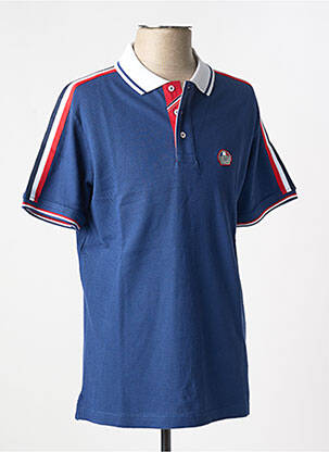 Polo bleu DELAHAYE pour homme